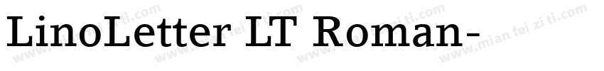 LinoLetter LT Roman字体转换